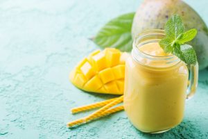 Healthy mango smoothie