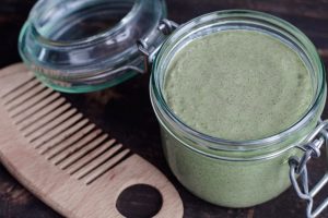 Organic cosmetic mask (scrub) with natural extracts