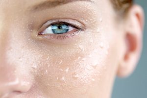 skin and water