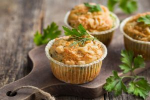 savory muffins with zucchini and cheese