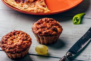 Homemade oatmeal muffins.