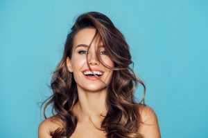 Studio portrait of a beautiful girl
