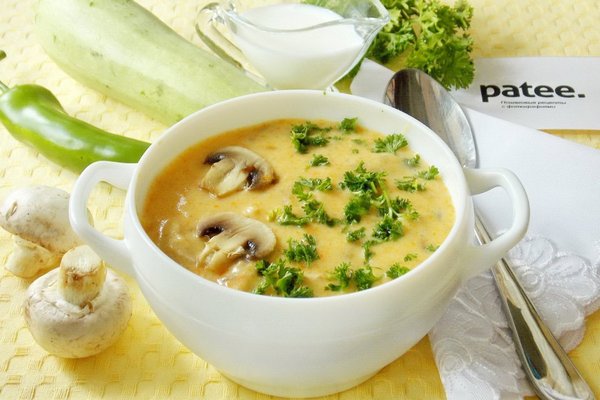 Самый вкусный сливочный грибной суп с курочкой