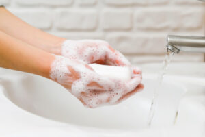 Washing hands