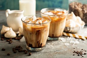 Iced coffee with milk