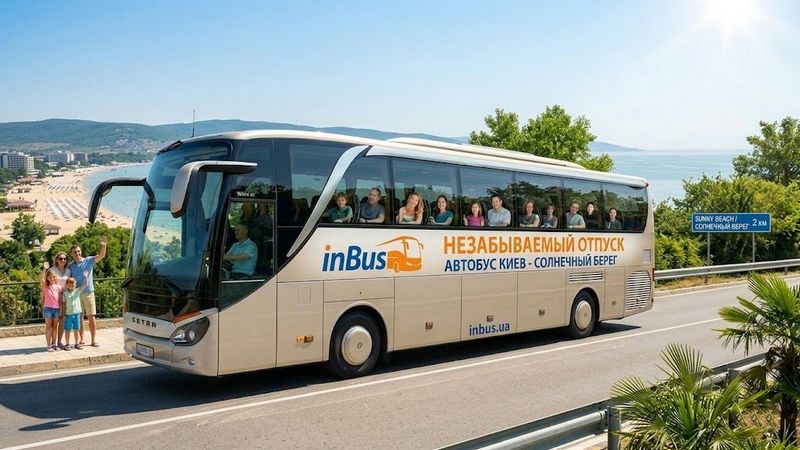 Незабываемый отпуск: автобус Киев Солнечный Берег с inBus