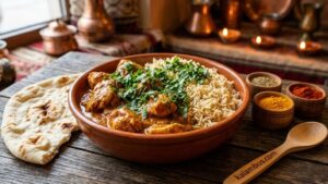 Запеченная «Курица тикка масала» с рисом: сытный обед в одной форме